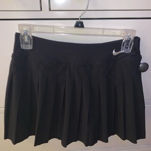 Pleated, Black Nike Tennis Skirt